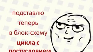 6 Циклический алгоритм в блок-схемах: примеры цикл с предусловием, цикл с постусловием, блок-схема