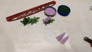 СИРЕНЬ ИЗ БИСЕРА своими руками/как сделать Куст Сирени БИСЕРОПЛЕТЕНИЕ //Lilac bead А4