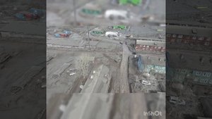 Камчатский край. п.Ключи после извержения 11.04.2023