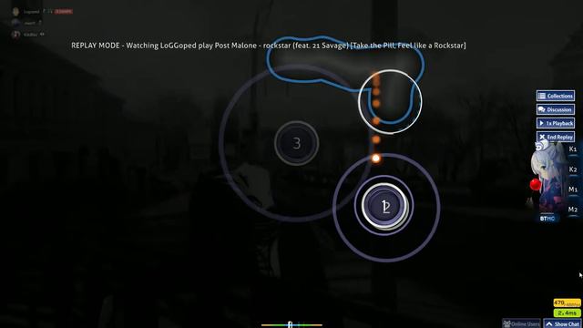 [Osu Relax] - Post Malone - Rockstar смотреть онлайн