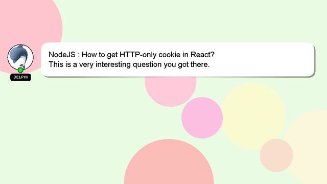 NodeJS : How to get HTTP-only cookie in React? смотреть онлайн