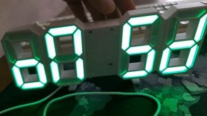 Светодиодные часы цыфры Как отключить мигающий режим