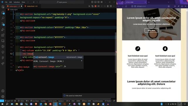 #2 Create responsive emails FAST N' EASY with MJML Framework | HTML, CSS, MJML | Beginner Course
