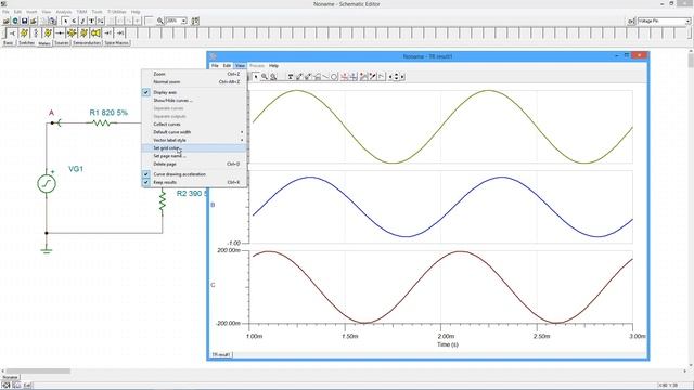 TINA-TI Transient Analysis