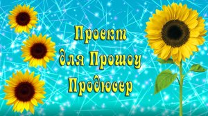 Проект для Прошоу Продюсер. С Днем Рождения мужчине