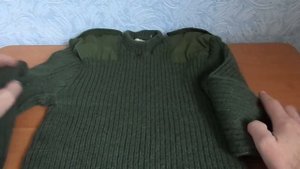 Обзор: Общевойсковой свитер НАТО. Пуловер армии Британии. UK round-neck military pulover