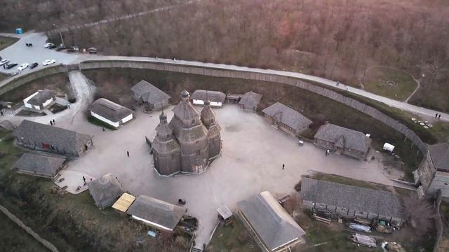 Хортица | Запорожская Сечь с высоты | Khortytsa | Zaporizhzhya Sich from above | Drone DJI MavicMin смотреть онлайн