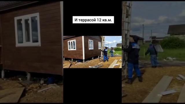 Каркасно-щитовой дом 6х9 Ростов-на-Дону