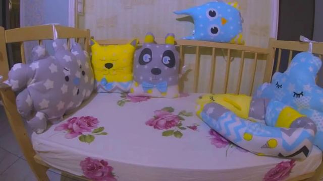 Бортики в кроватку для новорождённых - купить! смотреть онлайн