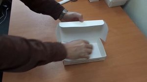 Самосборная картонная упаковка для ролов и суши с ламинированной подложкой