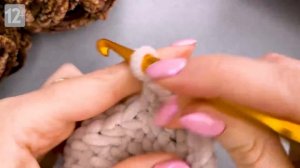 Подушка Бычок - вяжем чехол на подушку крючком. Символ 2021 года