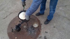 Выплавка свинца из находок подводного мира