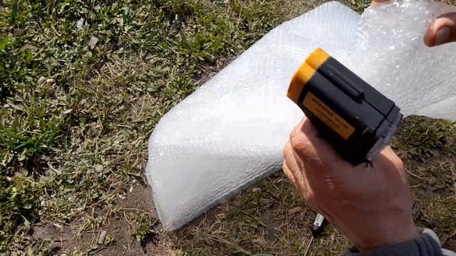 Пупырчатая упаковочная пленка для подогрева от солнца бассейнов,летних душей. смотреть онлайн