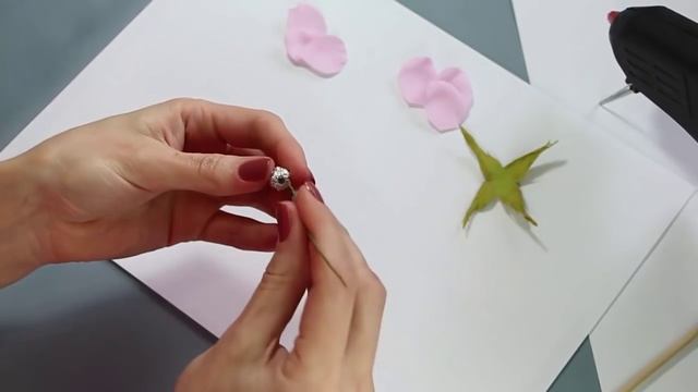 Мастер класс Бутон Розы из фоамирана смотреть онлайн