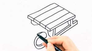 Как нарисовать санки / Мультик раскраска для детей / Раскрась Ка