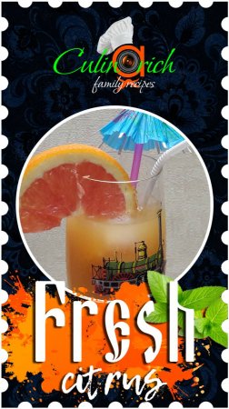 Fresh citrus juice - right recipe from «Culinarich»