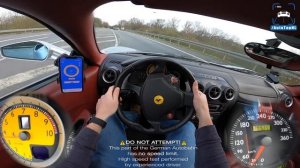 FERRARI F430 310км/ч автобан POV