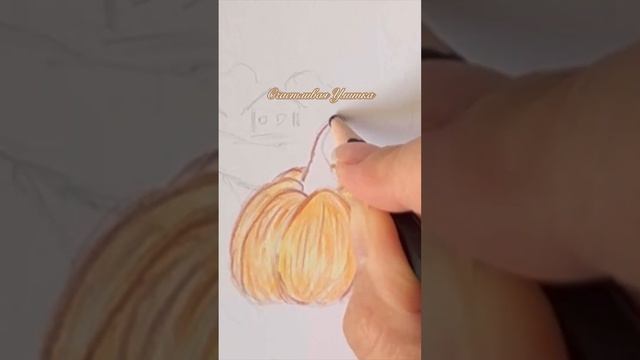 РИСУНОК ОСЕНЬ В ДЕРЕВНЕ КАРАНДАШАМИ // РИСОВАНИЕ ДЕТЯМ смотреть онлайн