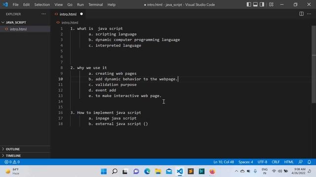 javascript tutorial for beginners| java script introduction