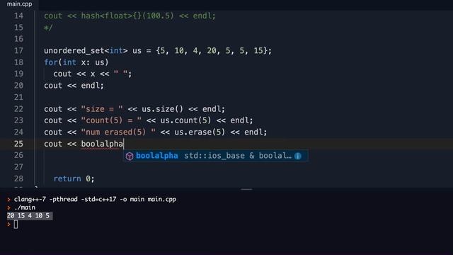 Unordered Set | C++ STL (Standard Template Library) | std::unordered_set ? смотреть онлайн