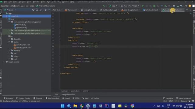 Splash Screen in Android Studio using Kotlin | Animated Splash Screen