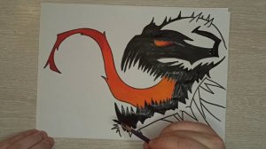 How to draw Anti Venom / Как нарисовать Анти Венома / Рисуем Венома. Рисуем вместе / Draw together.