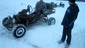 Зимой на багги по льду!