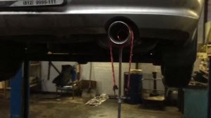 Монтаж насадок на глушитель Nissan Almera