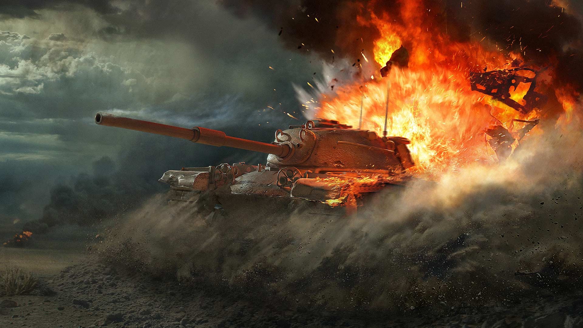 World of Tanks битва