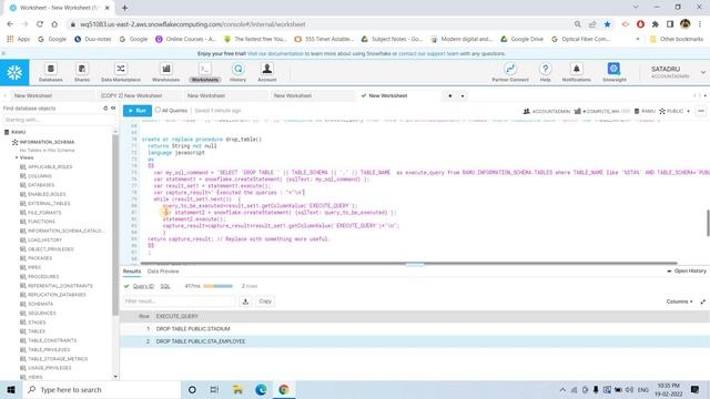 Executing Multiple SQL Statements in a Stored Procedure смотреть онлайн