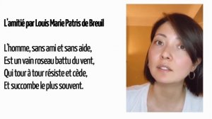 Стихотворение на французском c разбором №50 "L'amitié"