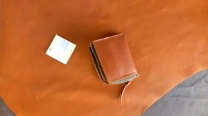 Кошелек на молнии из кожи. Видеообзор.