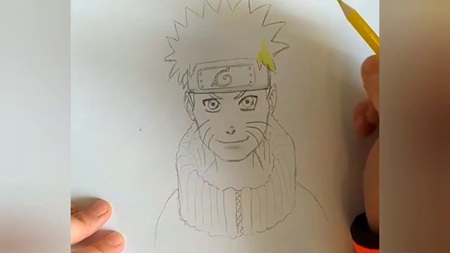 Как нарисовать Наруто карандашами. смотреть онлайн