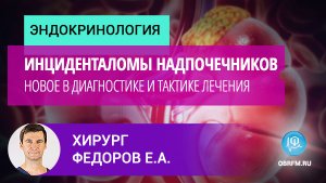 Хирург Федоров Е.А.: Инциденталомы надпочечников: новое в диагностике и тактике лечения