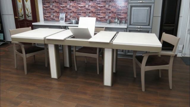 Стол King Size раскладной 140-245 см, итальянская система, материал МДФ, стиль - модерн смотреть онлайн