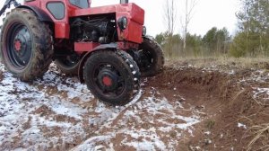 Первое бездорожье для нашего трактора Т 40АМ!! Что сломалось?
