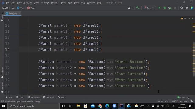 Java GUI JPanel And JButton смотреть онлайн