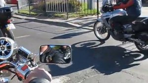 Honda Transalp 650 wheelie 1