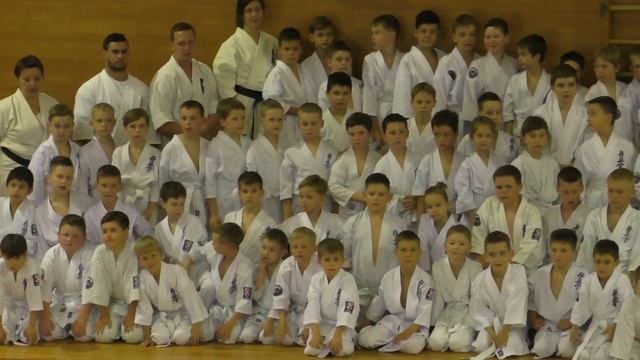 Общее видеофото после экзамена на 10 кю