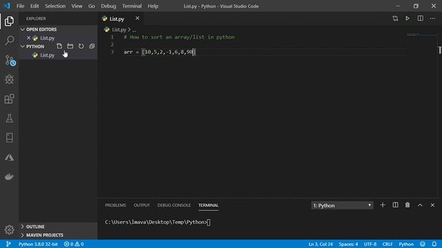 Python Sort List