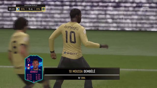Moussa dembele bicycle goal (FIFA 19 FUT RIVALS) смотреть онлайн