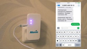 Обзор и демонстрация работы GSM термометра Alonio T2