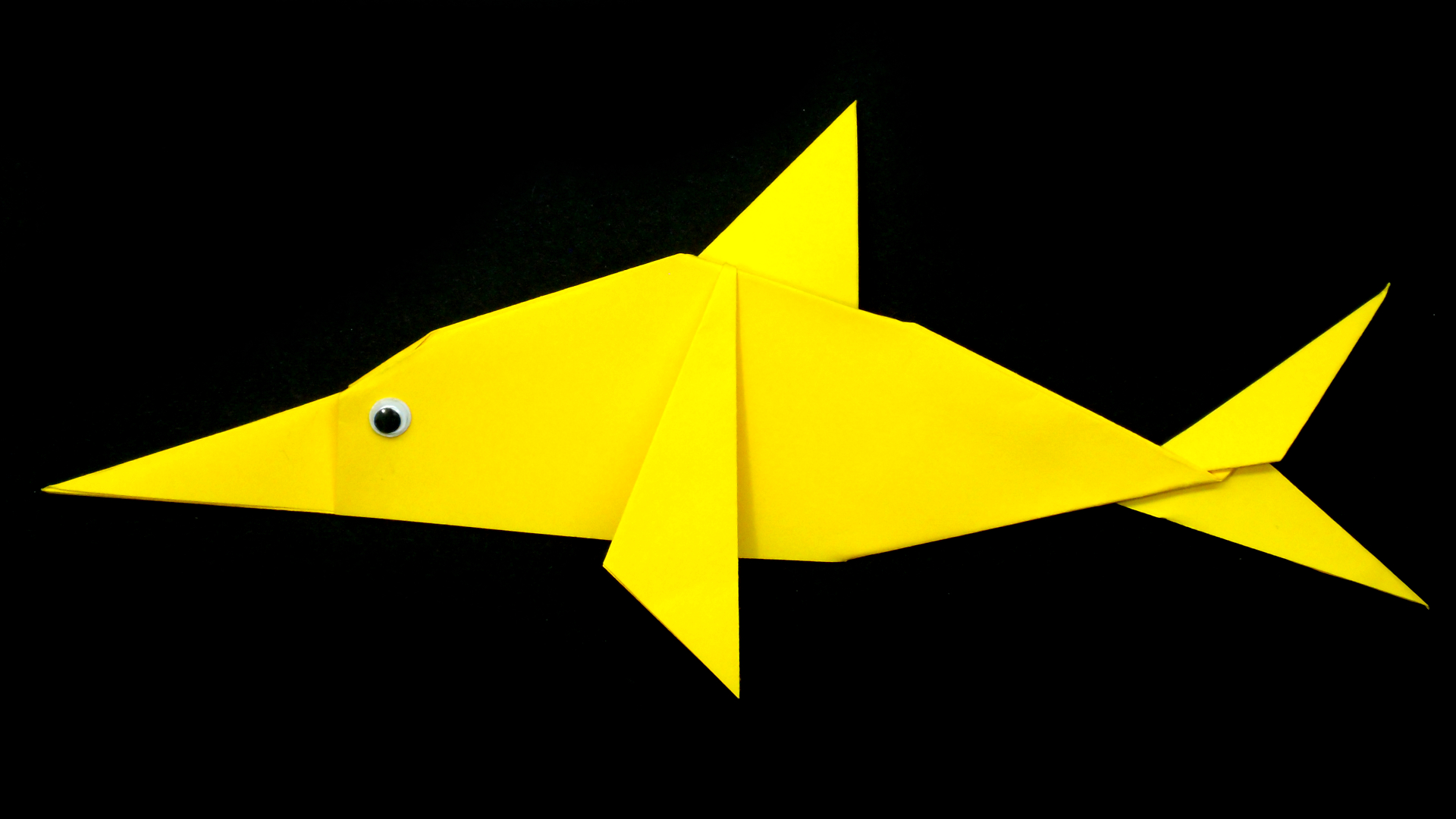 Как сделать Рыбку из бумаги своими руками | Оригами Рыба-Меч без клея | Фигурки Морских Обитателей