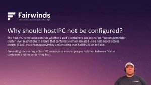 Fairwinds Insights Training Host IPC Kubernetes Configuration