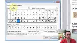 How Do I Type Greek Letters in Microsoft Word