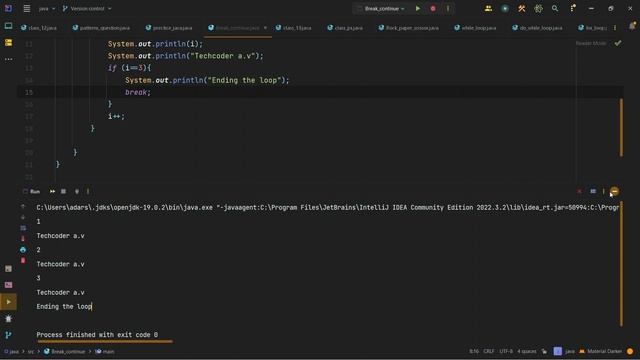 Java tutorial for beginners | break and continue in Java | java full course. смотреть онлайн