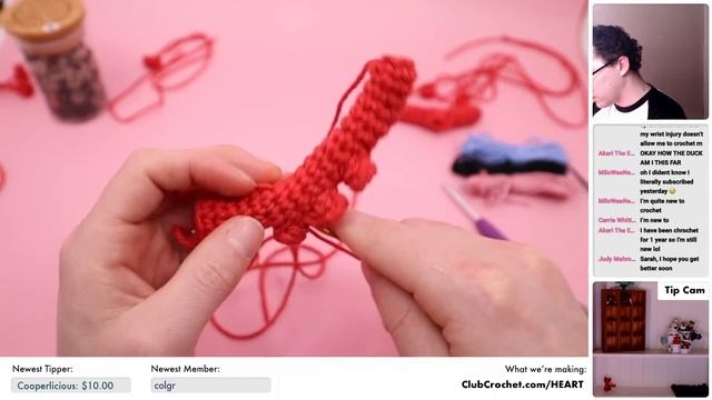 Anatomical Human Heart Amigurumi ? ? - Live Crochet Along