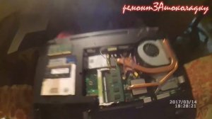 ASUS N61V разборка, чистка, S.M.A.R.T. status bad, перегрев HDD