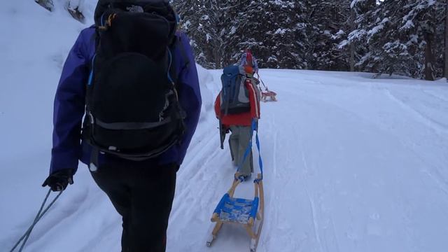 Winter Rodeltour / Sledding tour LINDAUER HÜTTE - Gauertal - Latschau - Montafon - Vorarlberg смотреть онлайн
