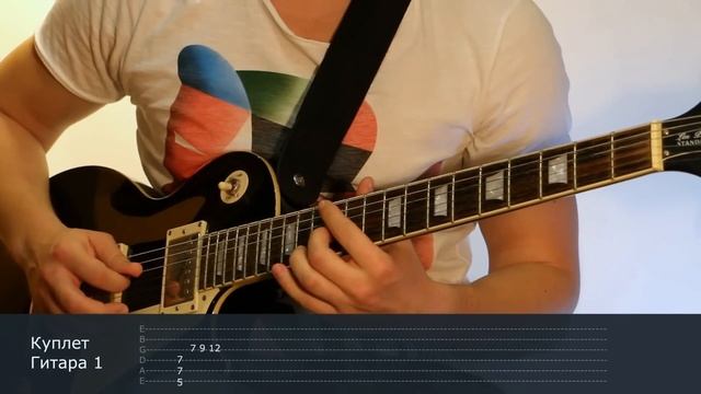 Как играть на гитаре Лесник - Король и шут ( видеоурок Guitar riffs) + табы смотреть онлайн